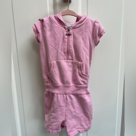 Circo 2T Pink Zip Up Girls Hooded Romper - Picture 1 of 4